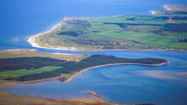 Aerial view of Loch Fleet NNR, North Highland Area.   ©P&A Macdonald/NatureScot